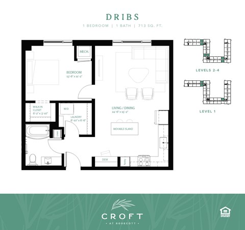 DRIBS Floor Plan at Croft at Rosecott, Rosemount, MN